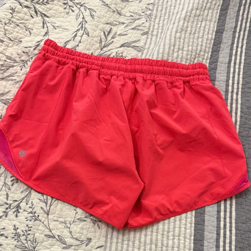 lululemon athletica orange red Athletic Shorts